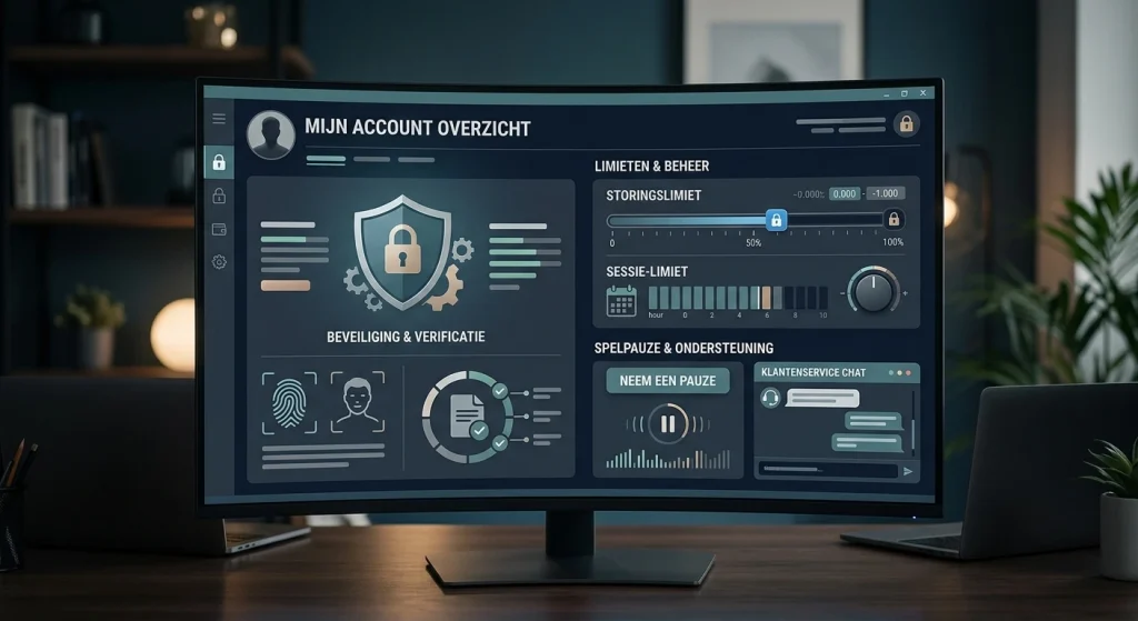 Generieke redactionele illustratie over accountverificatie en veilige uitbetalingen